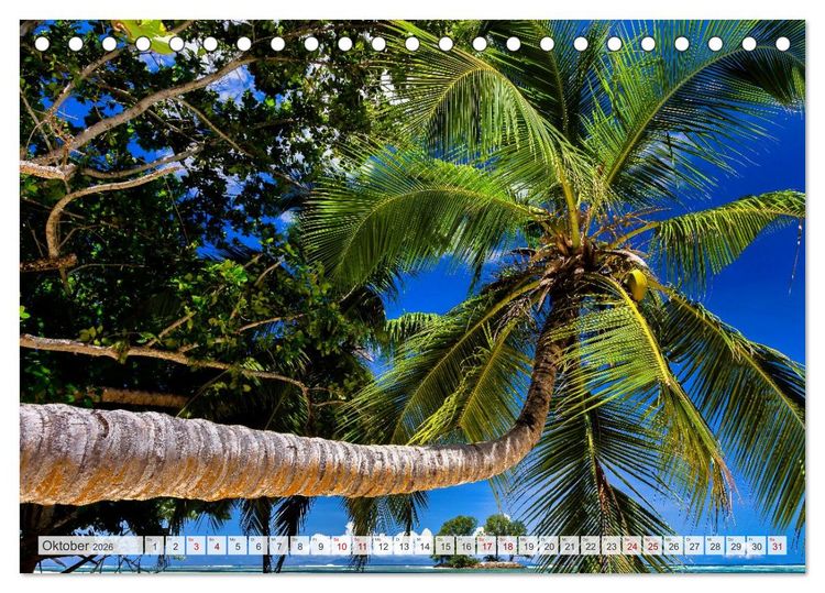 Produktbild: Die Seychellen - ganz nah am Paradies (Tischkalender 2026 DIN A5 quer), CALVENDO Monatskalender