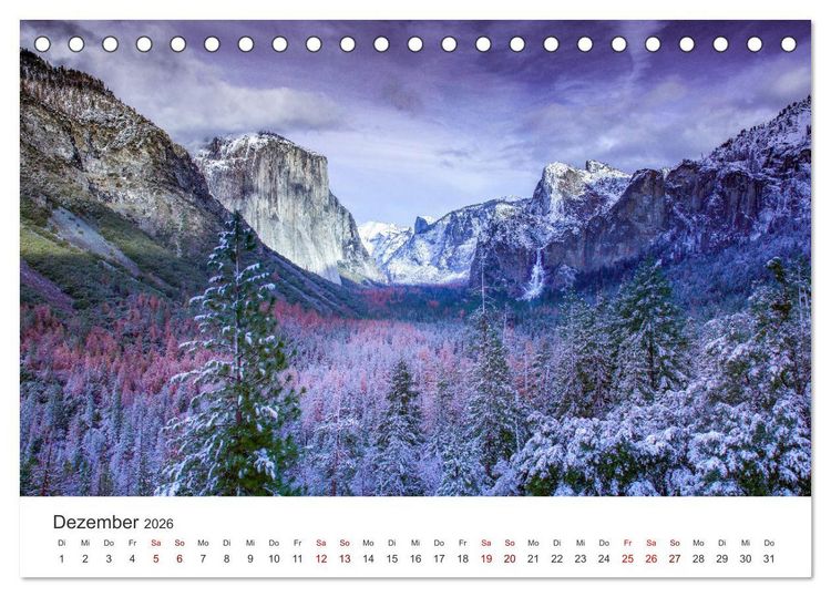 Produktbild: Yosemite - Nationalpark (Tischkalender 2026 DIN A5 quer), CALVENDO Monatskalender