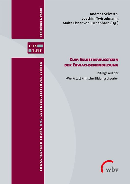 Produktbild: Zum Selbstbewusstsein der Erwachsenenbildung