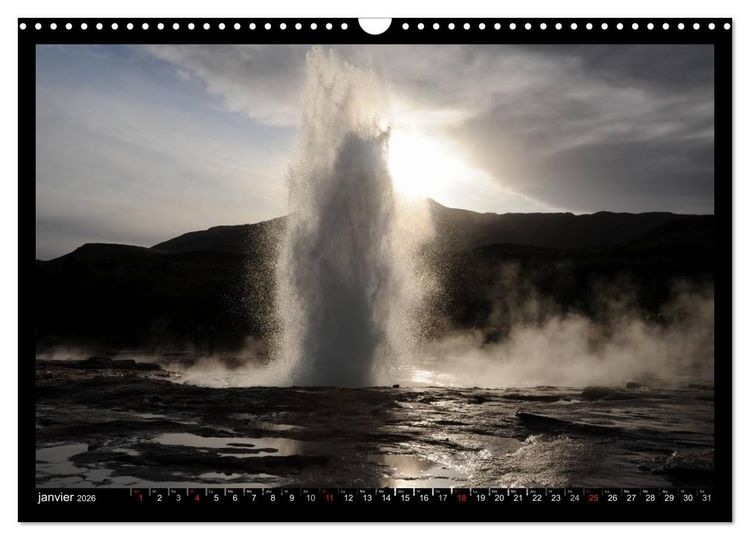 Produktbild: Balade en Islande (Calendrier mural 2026 DIN A3 vertical), CALVENDO calendrier mensuel