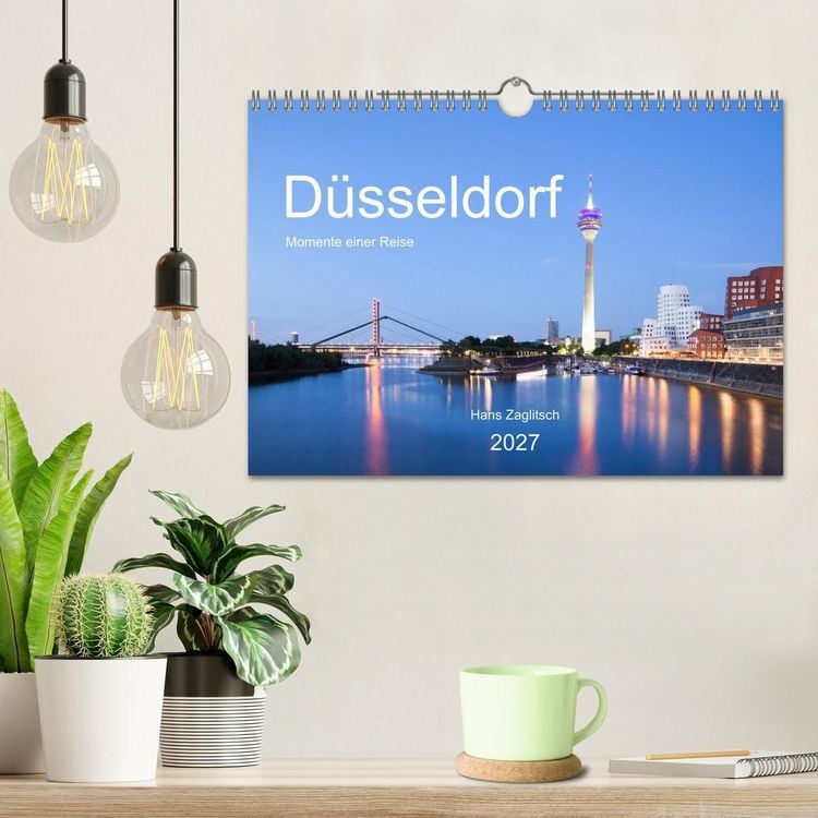 Produktbild: D&uuml;sseldorf - Momente einer Reise (Wandkalender 2027 DIN A4 quer), CALVENDO Monatskalender