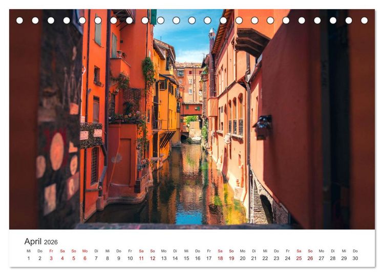 Produktbild: Bologna - Impressionen der wundersch&ouml;nen Universit&auml;tsstadt. (Tischkalender 2026 DIN A5 quer), CALVENDO Monatskalender