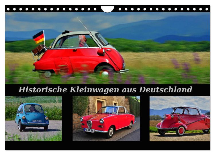 Produktbild: Historische Kleinwagen aus Deutschland (Wandkalender 2026 DIN A4 quer), CALVENDO Monatskalender