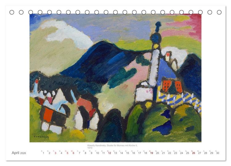 Produktbild: Klassische Moderne 2026 - Mit Kunst durchs Jahr (Tischkalender 2026 DIN A5 quer), CALVENDO Monatskalender