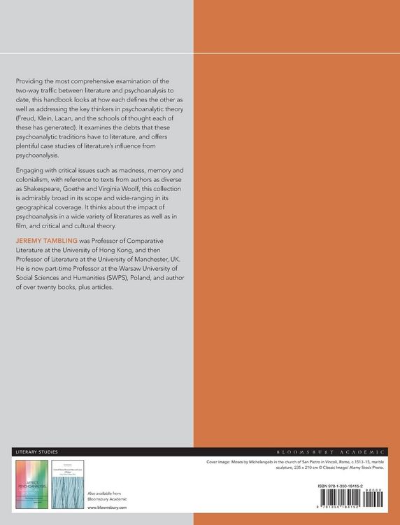 Produktbild: The Bloomsbury Handbook to Literature and Psychoanalysis