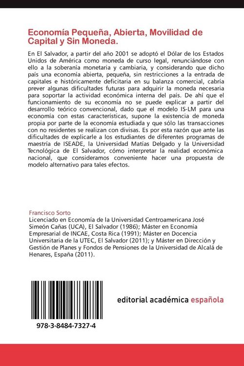 Produktbild: Econom&iacute;a Peque&ntilde;a, Abierta, Movilidad de Capital y Sin Moneda.