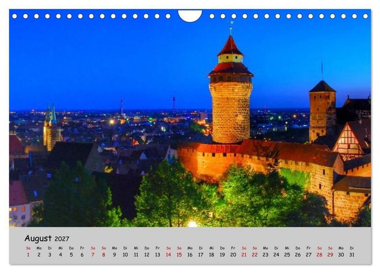 Produktbild: N&uuml;rnberg. Du bist so sch&ouml;n (Wandkalender 2027 DIN A4 quer), CALVENDO Monatskalender