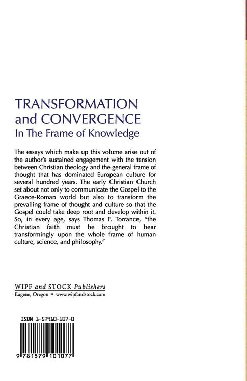 Produktbild: Transformation and Convergence in the Frame of Knowledge