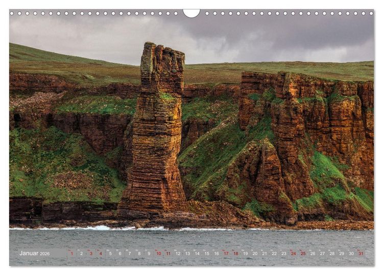 Produktbild: Orkney, Inselwelten aus Licht und Legenden. (Wandkalender 2026 DIN A3 quer), CALVENDO Monatskalender