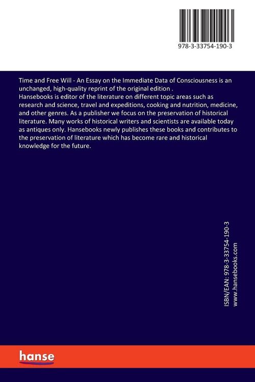 Produktbild: Time and Free Will