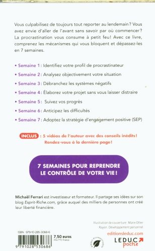 Produktbild: Stop &agrave; la procrastination : allez enfin au bout de vos projets !