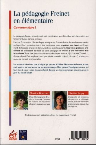 Produktbild: La p&eacute;dagogie Freinet en &eacute;l&eacute;mentaire : comment faire ?