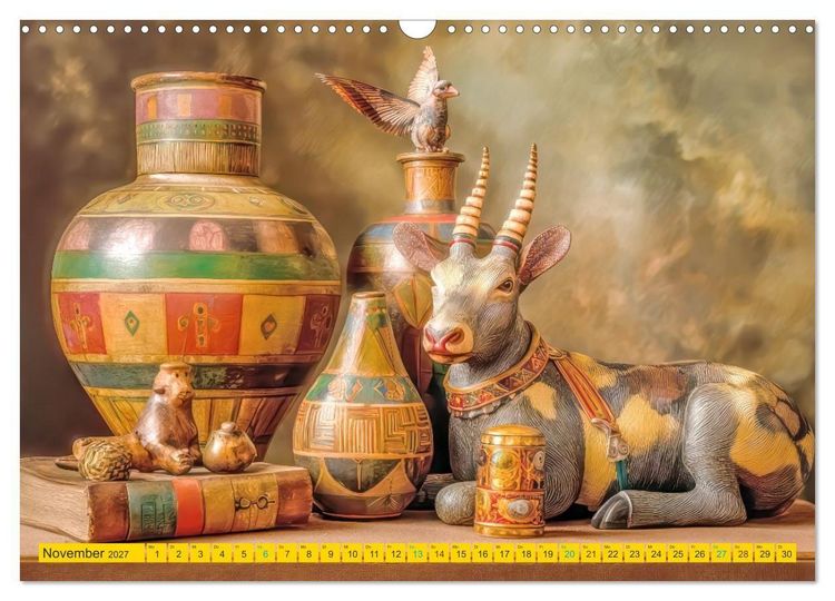 Produktbild: Afrikanische Stillleben - Der afrikanischen Kunst nachempfunden (Wandkalender 2027 DIN A3 quer), CALVENDO Monatskalender