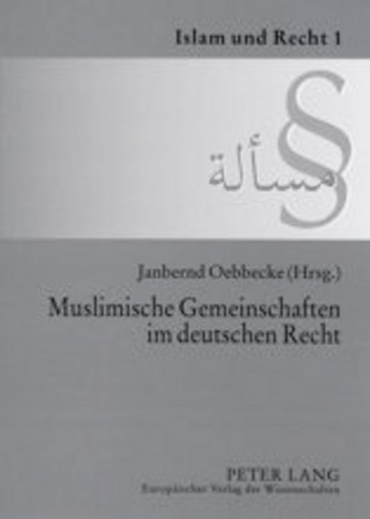 Produktbild: Muslimische Gemeinschaften im deutschen Recht