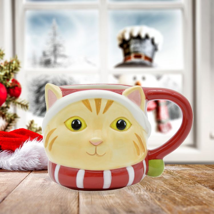 Produktbild: Tr&ouml;tsch Wintertasse Katze gro&szlig;