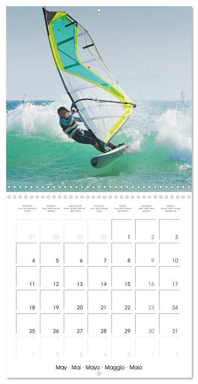 Produktbild: Fun sports edition: Windsurfing - water, waves and air (Wall Calendar 2026 12 &times; 12 Inch) CALVENDO 12 Month Wall Calendar