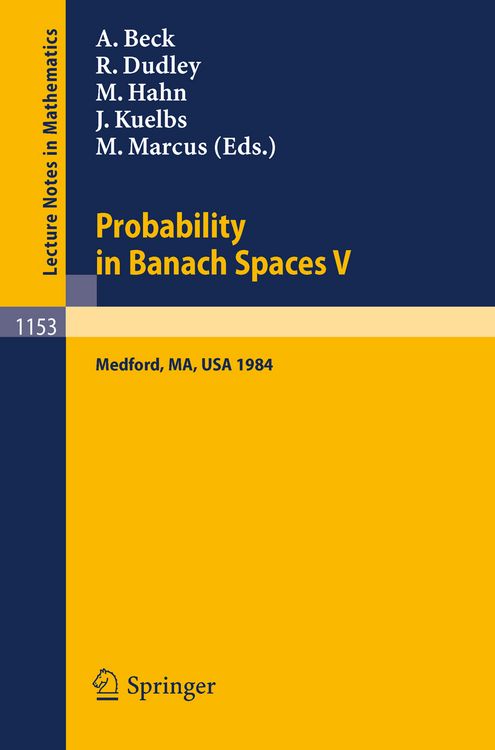 Produktbild: Probability in Banach Spaces V