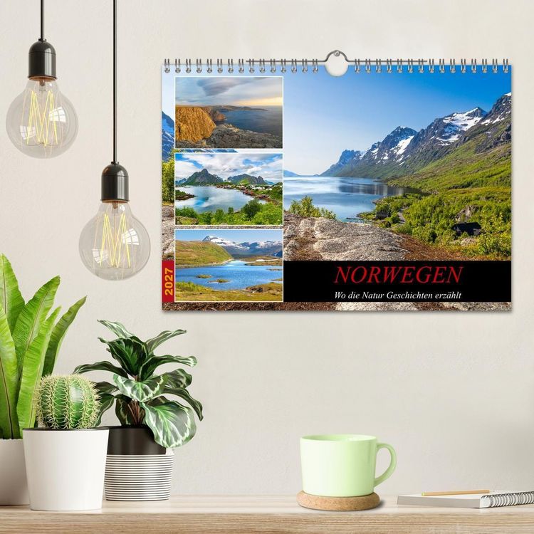 Produktbild: Norwegen Wo die Natur Geschichten erz&auml;hlt (Wandkalender 2027 DIN A4 quer), CALVENDO Monatskalender