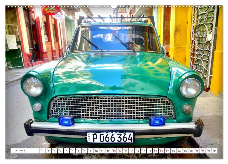 Produktbild: FORD CONSUL - Ein britischer Klassiker in Kuba (hochwertiger Premium Wandkalender 2026 DIN A2 quer), Kunstdruck in Hochglanz