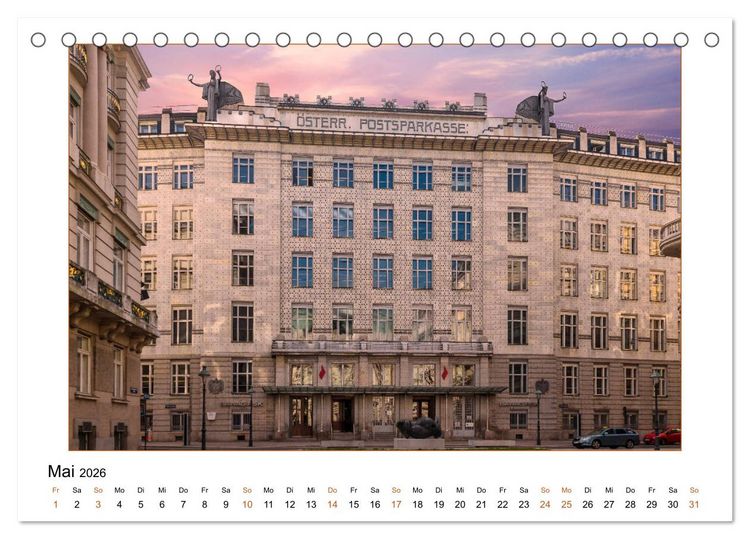 Produktbild: Otto Wagners Wien (Tischkalender 2026 DIN A5 quer), CALVENDO Monatskalender