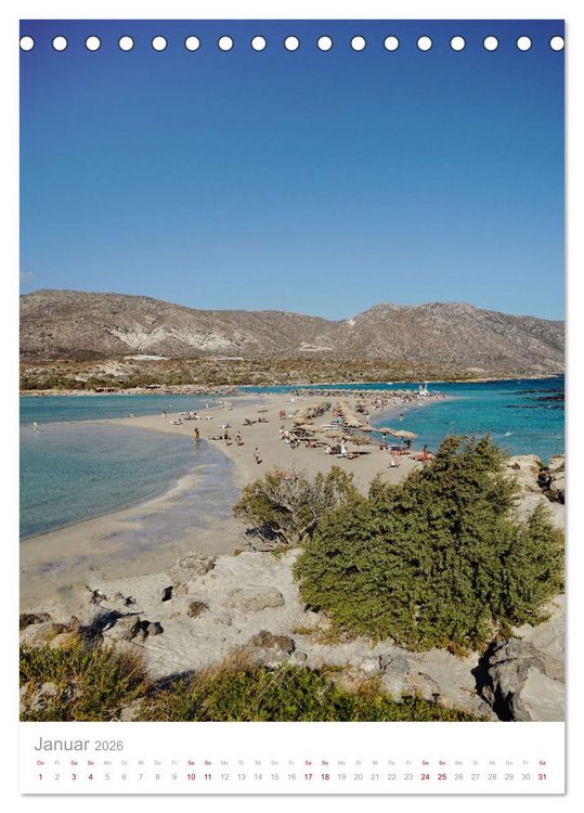 Produktbild: Kreta (Tischkalender 2026 DIN A5 hoch), CALVENDO Monatskalender