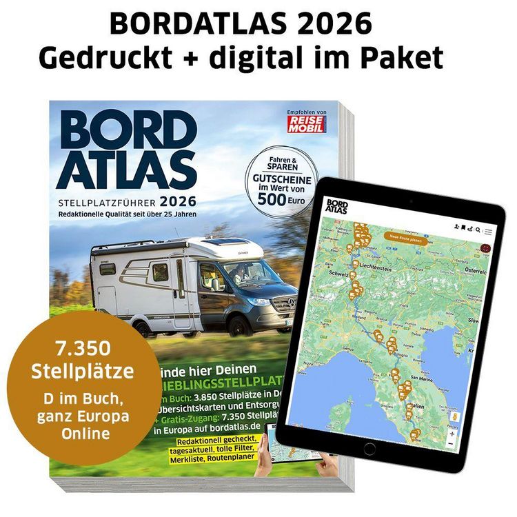 Produktbild: Bordatlas Stellplatzf&uuml;hrer 2026