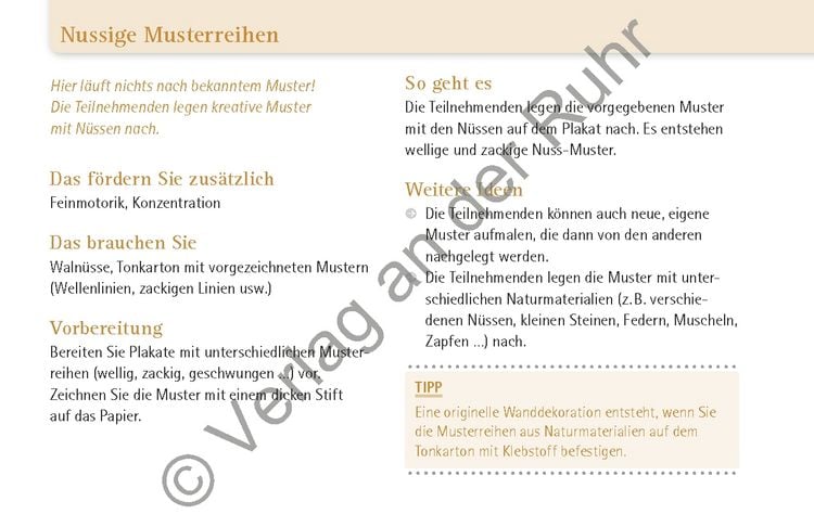 Produktbild: 10-Minuten-Aktivierungen mit Naturmaterialien