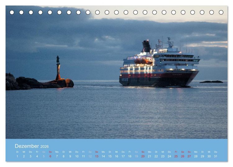 Produktbild: Leuchtfeuer der norwegischen K&uuml;ste (Tischkalender 2026 DIN A5 quer), CALVENDO Monatskalender