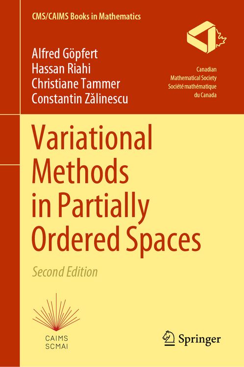 Produktbild: Variational Methods in Partially Ordered Spaces