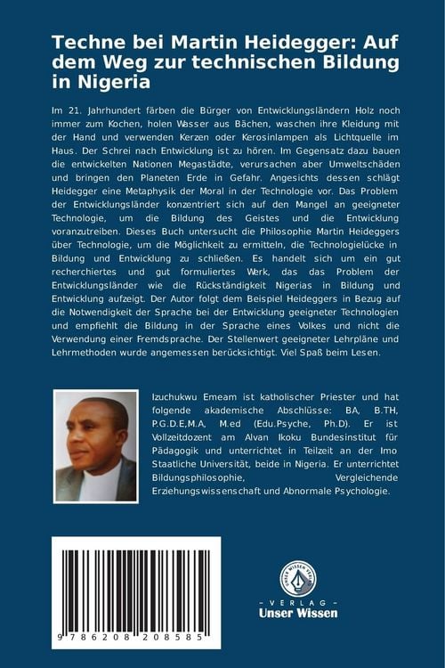 Produktbild: Techne bei Martin Heidegger: Auf dem Weg zur technischen Bildung in Nigeria