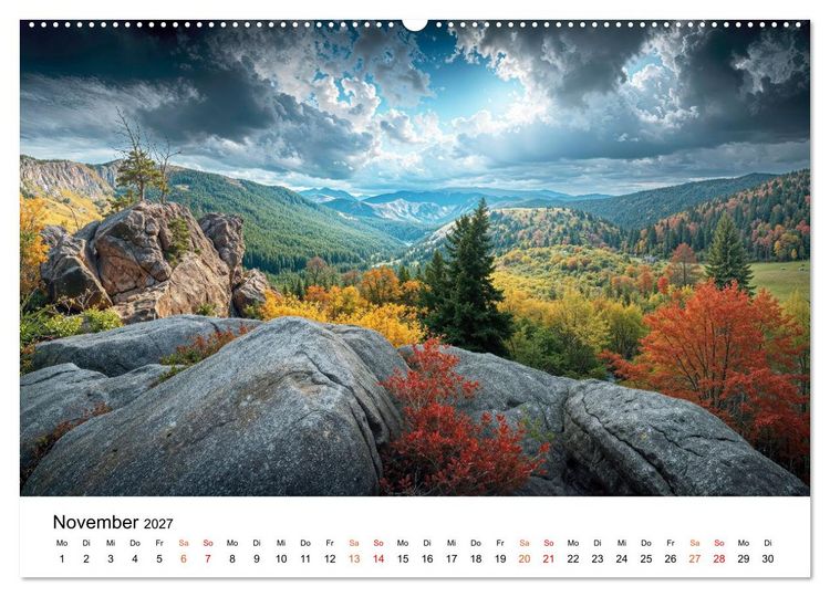 Produktbild: Deutschland - zwischen Bergen und Meeren (hochwertiger Premium Wandkalender 2027 DIN A2 quer), Kunstdruck in Hochglanz