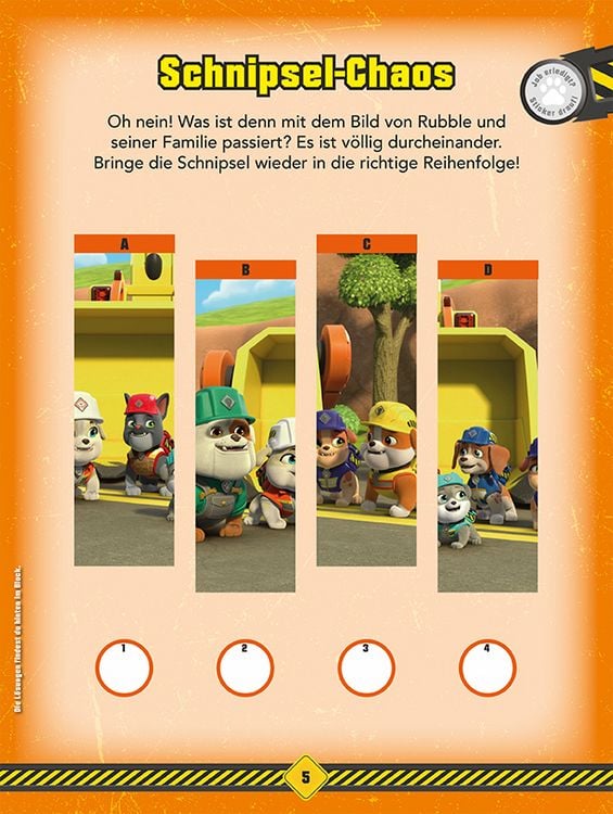 Produktbild: Rubble & Crew: 1001 Sticker: Stickern &ndash; R&auml;tseln &ndash; Ausmalen