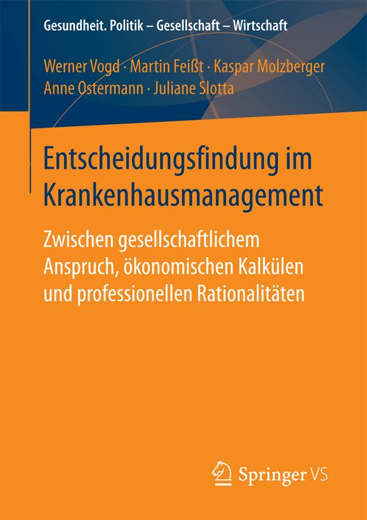Produktbild: Entscheidungsfindung im Krankenhausmanagement