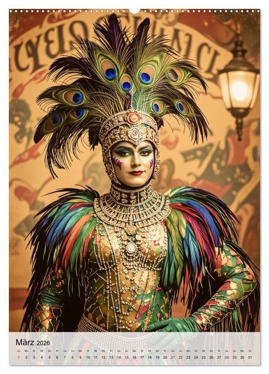 Produktbild: Zirkus der Kuriosit&auml;ten - Vintage, Faszination und Manege (Wandkalender 2026 DIN A2 hoch), CALVENDO Monatskalender