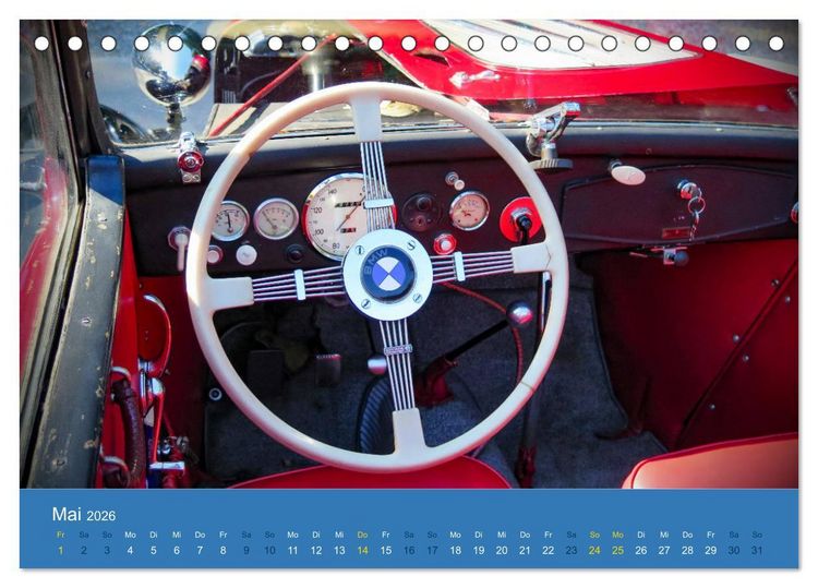 Produktbild: BMW Classics (Tischkalender 2026 DIN A5 quer), CALVENDO Monatskalender
