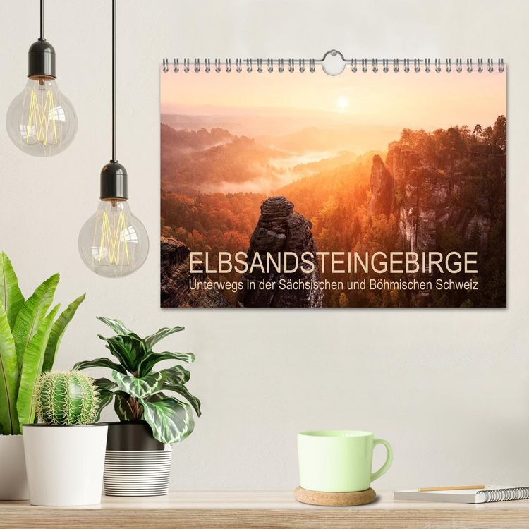 Produktbild: Elbsandsteingebirge: Unterwegs in der S&auml;chsischen und B&ouml;hmischen Schweiz (Wandkalender 2026 DIN A4 quer), CALVENDO Monatskalender