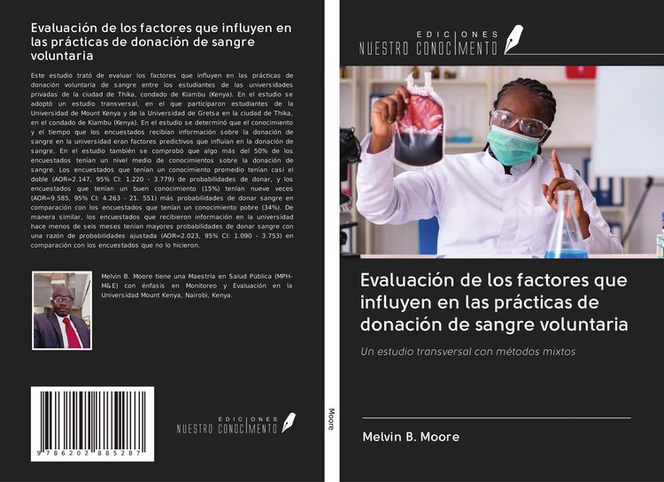 Produktbild: Evaluaci&oacute;n de los factores que influyen en las pr&aacute;cticas de donaci&oacute;n de sangre voluntaria