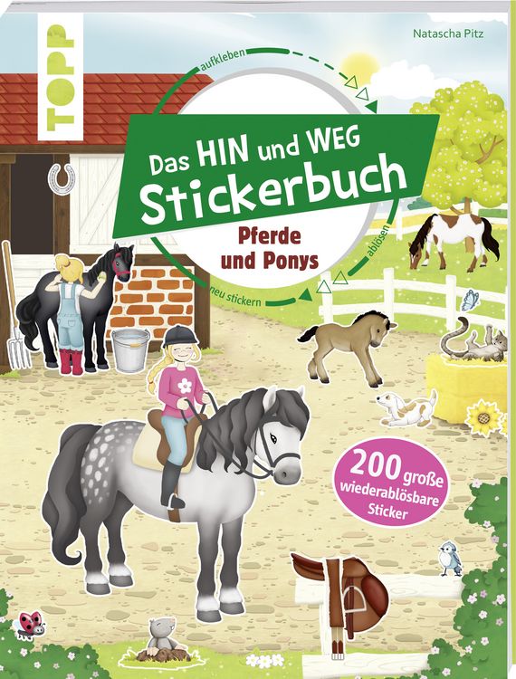 Produktbild: Das Hin-und-weg-Stickerbuch. Pferde und Ponys