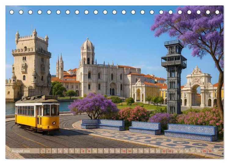 Produktbild: Hauptstadt Patchwork (Tischkalender 2026 DIN A5 quer), CALVENDO Monatskalender
