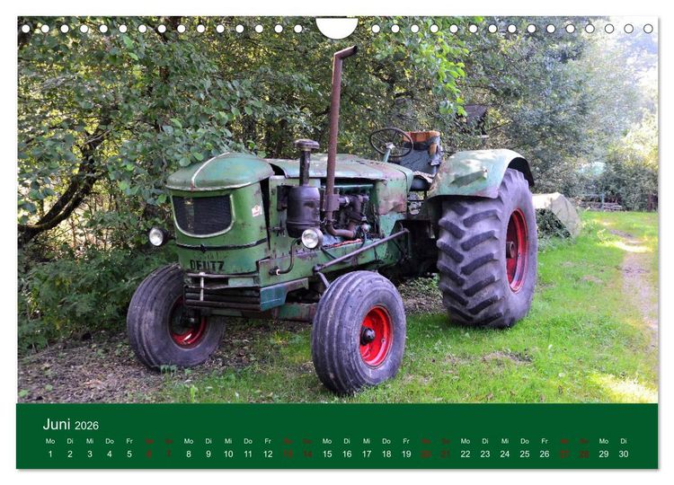 Produktbild: TRECKER-SCHLEPPER. Unverzichtbare Helfer in der Landwirtschaft (Wandkalender 2026 DIN A4 quer), CALVENDO Monatskalender