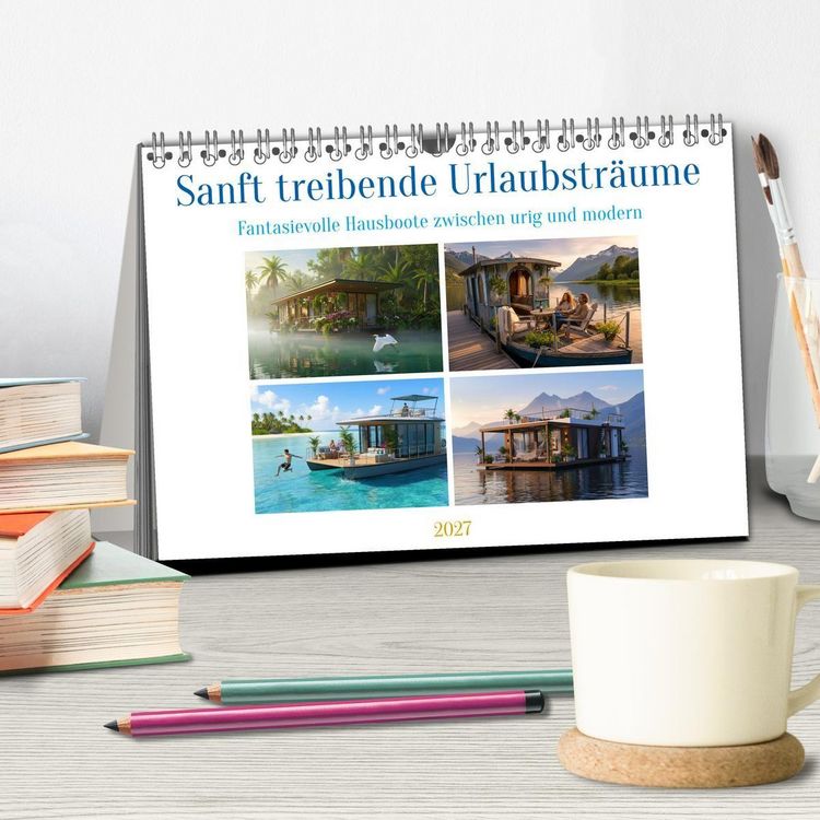 Produktbild: Sanft treibende Urlaubstr&auml;ume (Tischkalender 2027 DIN A5 quer), CALVENDO Monatskalender