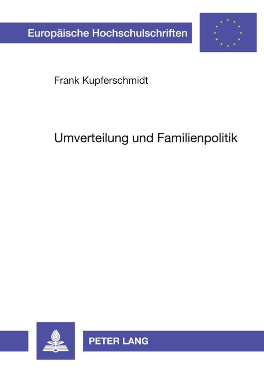 Produktbild: Umverteilung und Familienpolitik