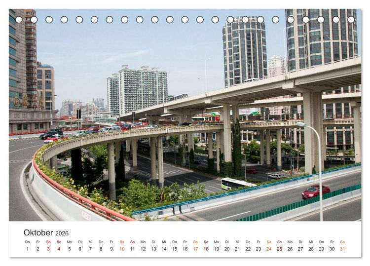 Produktbild: China - Tradition und Moderne (Tischkalender 2026 DIN A5 quer), CALVENDO Monatskalender