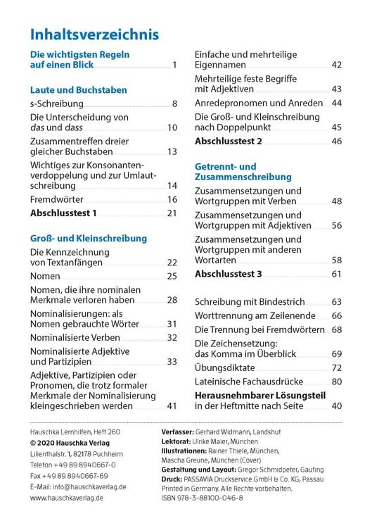 Produktbild: Rechtschreibtraining ab 5. Klasse und f&uuml;r Erwachsene, A5-Heft