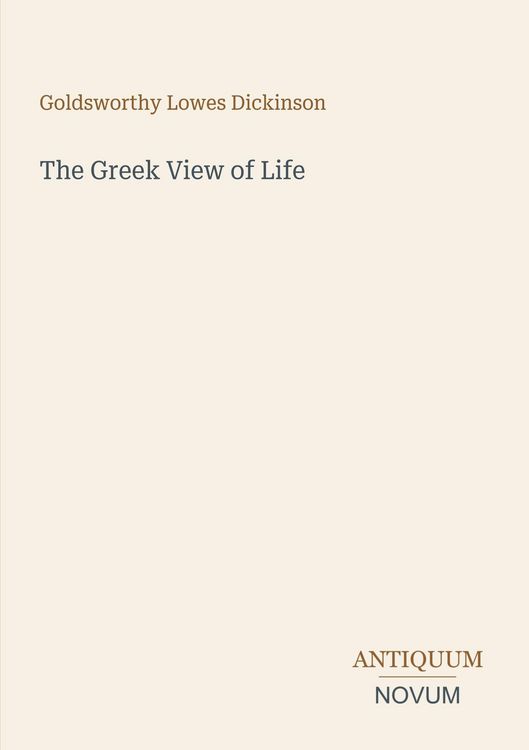 Produktbild: The Greek View of Life
