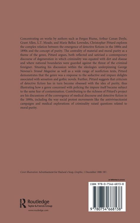 Produktbild: Purity and Contamination in Late Victorian Detective Fiction