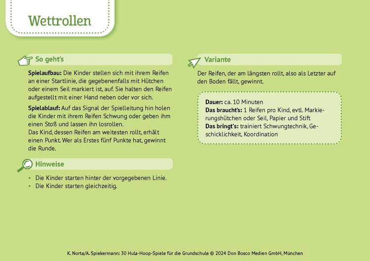 Produktbild: 30 Hula-Hoop-Spiele f&uuml;r die Grundschule