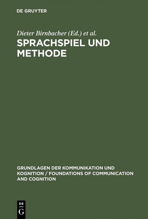 Produktbild: Sprachspiel und Methode