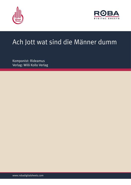 Produktbild: Ach Jott wat sind die M&auml;nner dumm