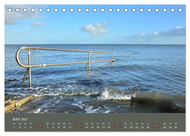 Produktbild: Wilhelmshaven - Sonne, K&uuml;ste und Meer (Tischkalender 2027 DIN A5 quer), CALVENDO Monatskalender